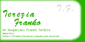 terezia franko business card